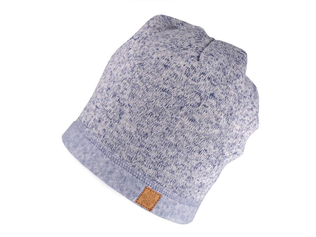 Čepice ze zateplené svetroviny, barva 1 (50-58 cm) šedá nejsvětlější melír
