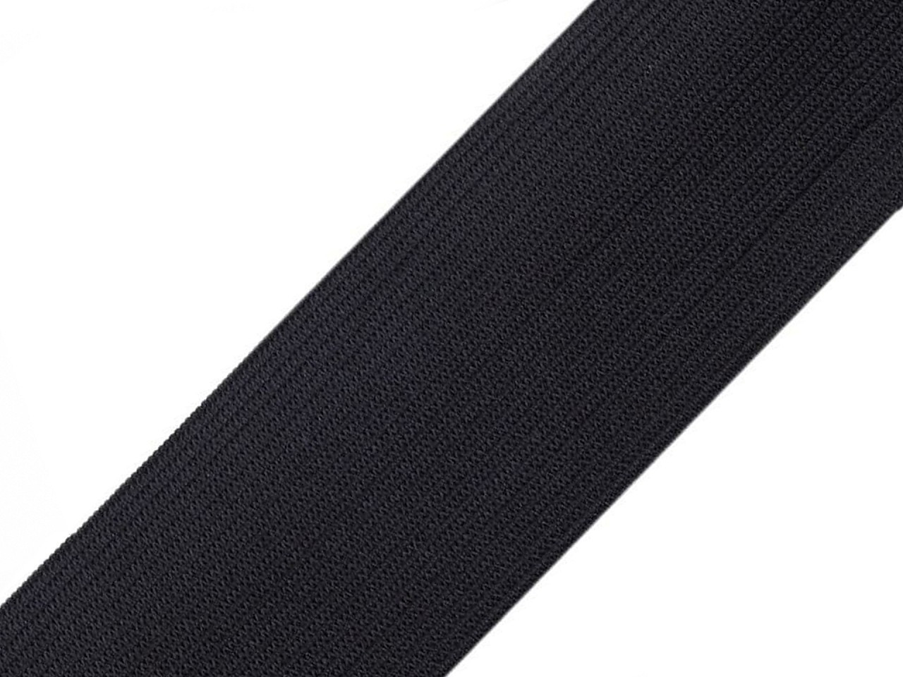 Pruženka hladká šíře 40 mm tkaná, barva černá