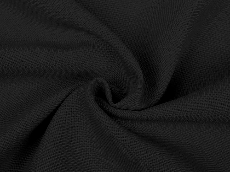 Polyesterová látka Rongo, barva 13 (10) černá