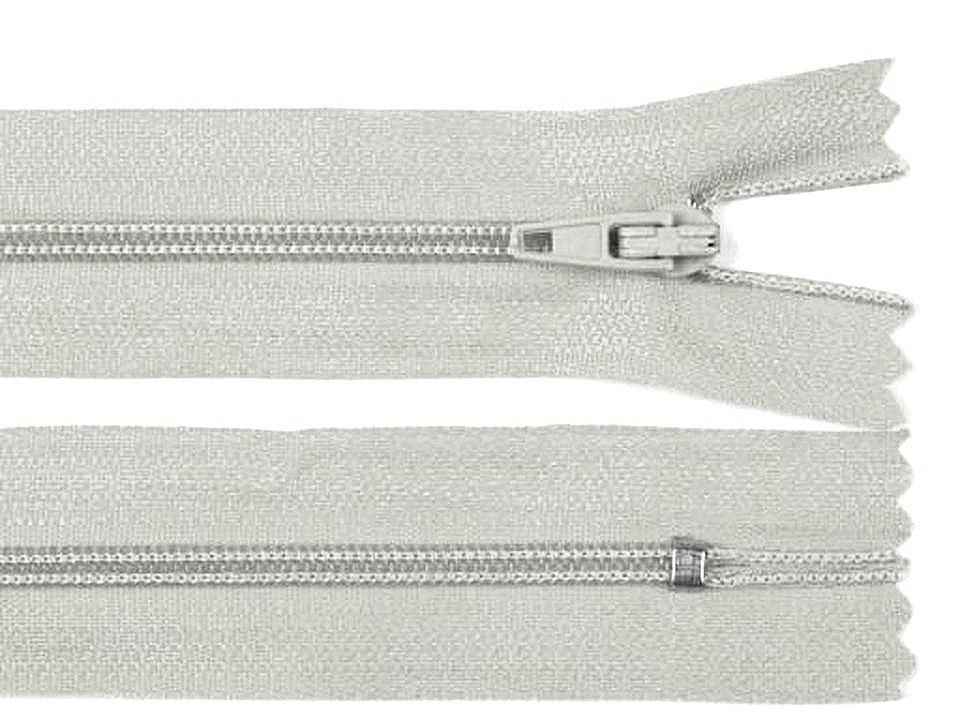 Spirálový zip šíře 3 mm délka 45 cm pinlock, barva 314 modrošedá sv.