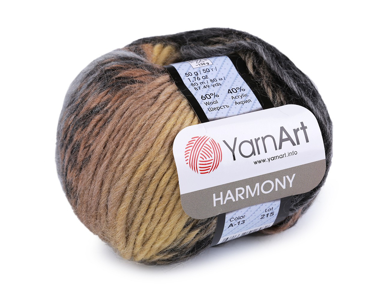 Pletací příze Harmony 50 g, barva 10 (A-13 215) béžová