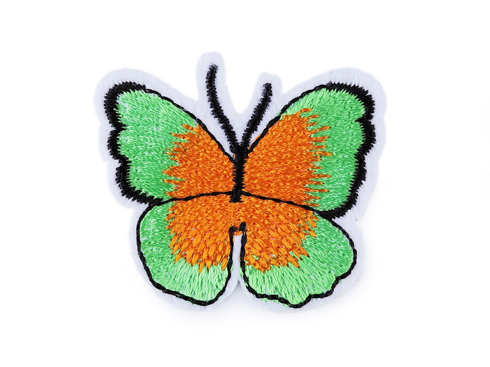 Nažehlovačka motýl, barva 7 zelená sv.