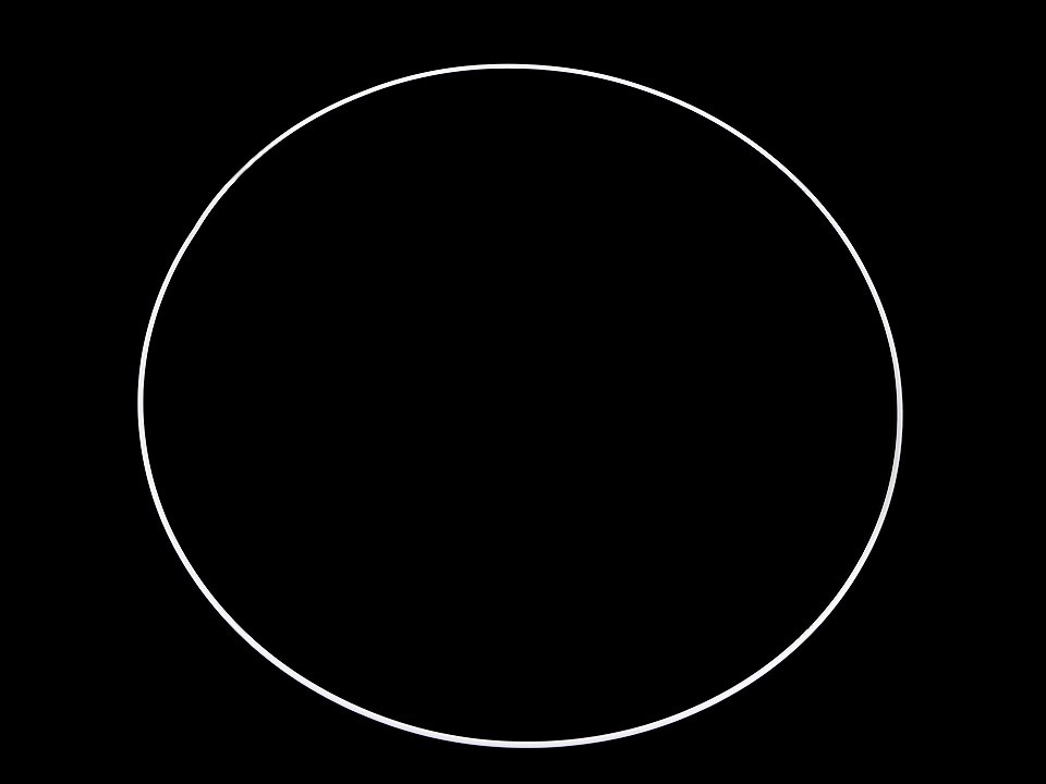 Kovový kruh na lapač snů / k dekorování Ø60 cm, barva 1 bílá