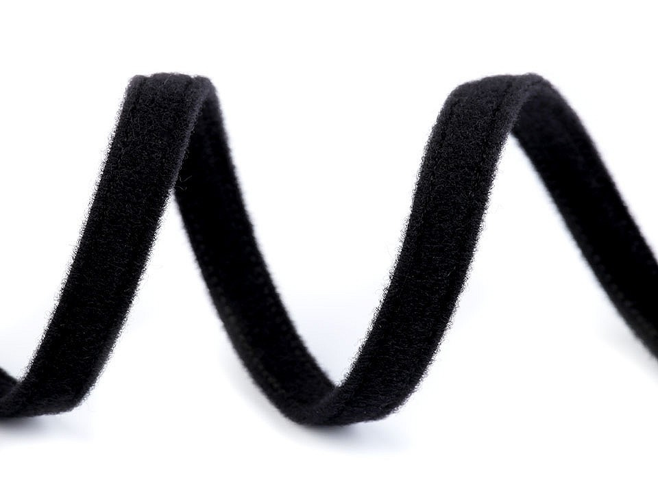 Fotografie Tunel na kostice prádlový šíře 10 mm standard, barva 3 černá