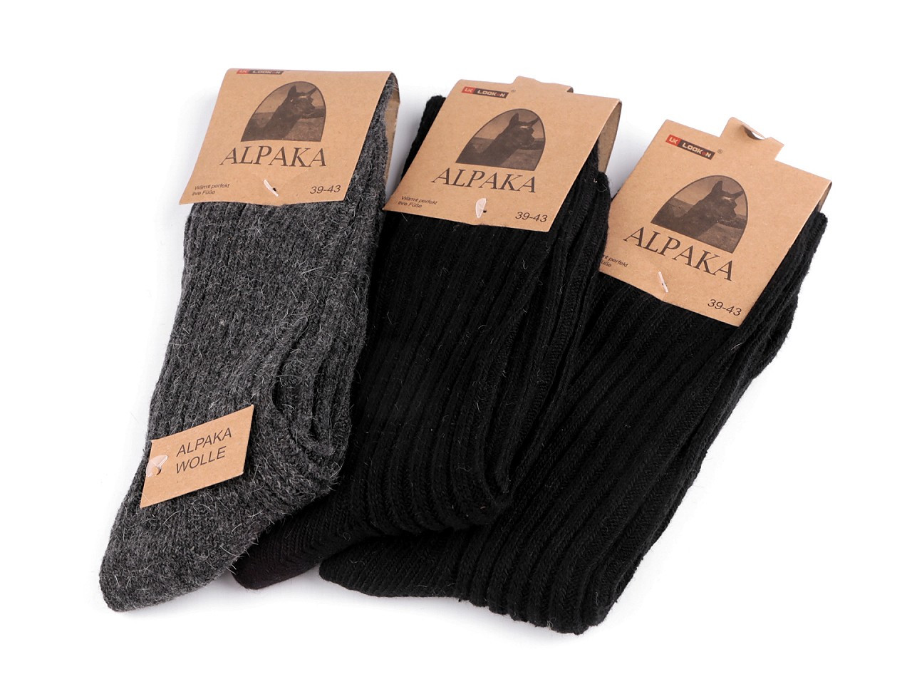 Pánské ponožky thermo Alpaka, barva 6 (vel. 39-43) mix náhodný