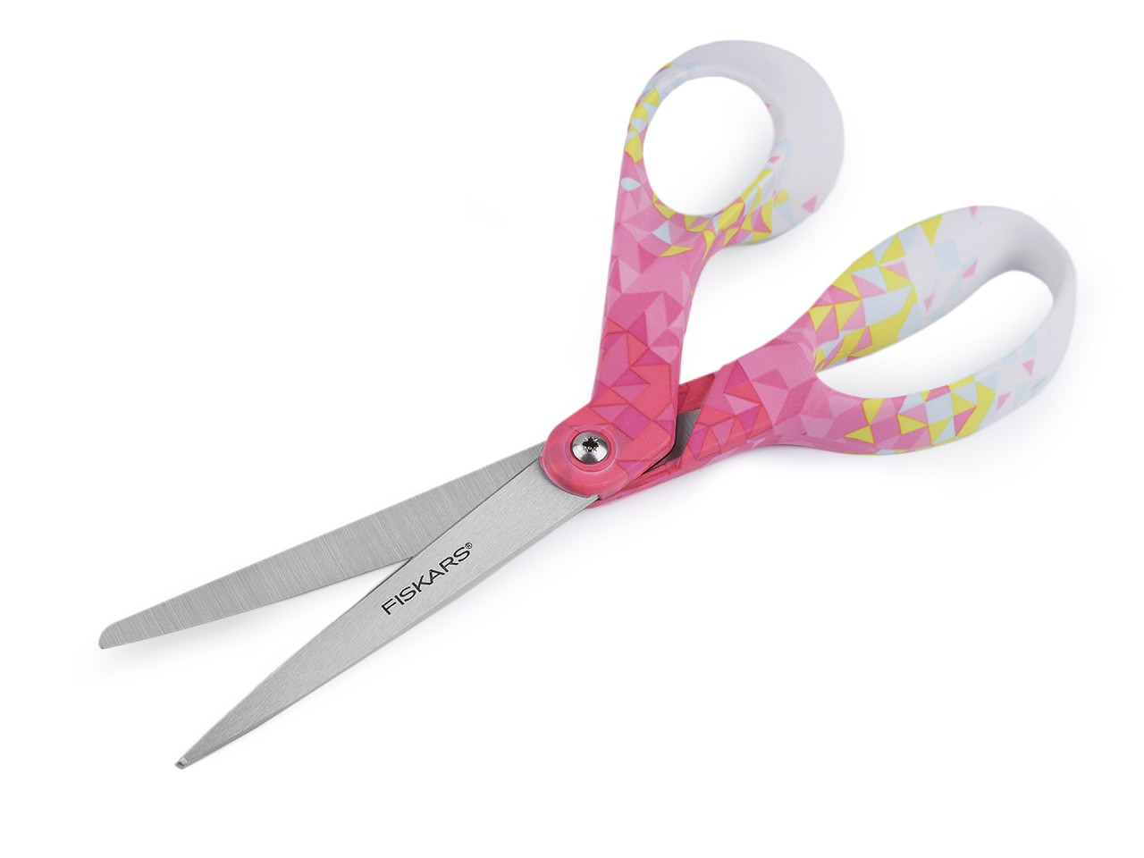 Nůžky univerzální Fiskars délka 21 cm, barva 1 růžová