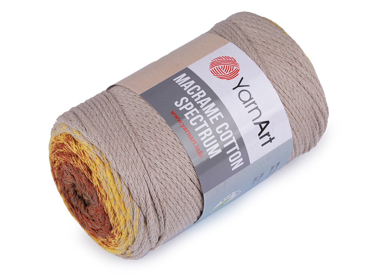 Pletací příze Macrame Cotton Spectrum 250 g, barva 12 (1325) béžová světlá