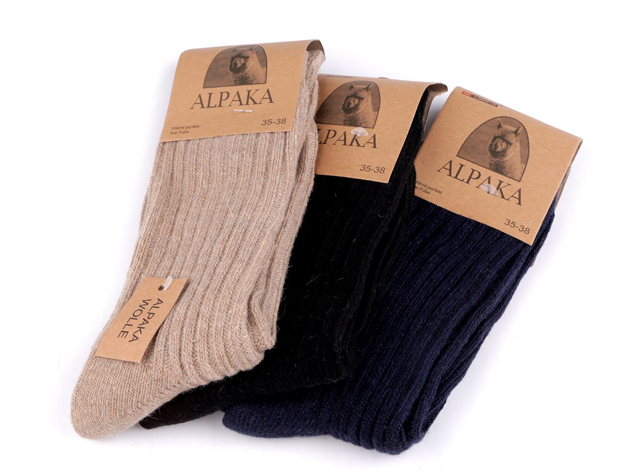 Pánské ponožky thermo Alpaka, barva 5 (vel. 35-38) mix náhodný