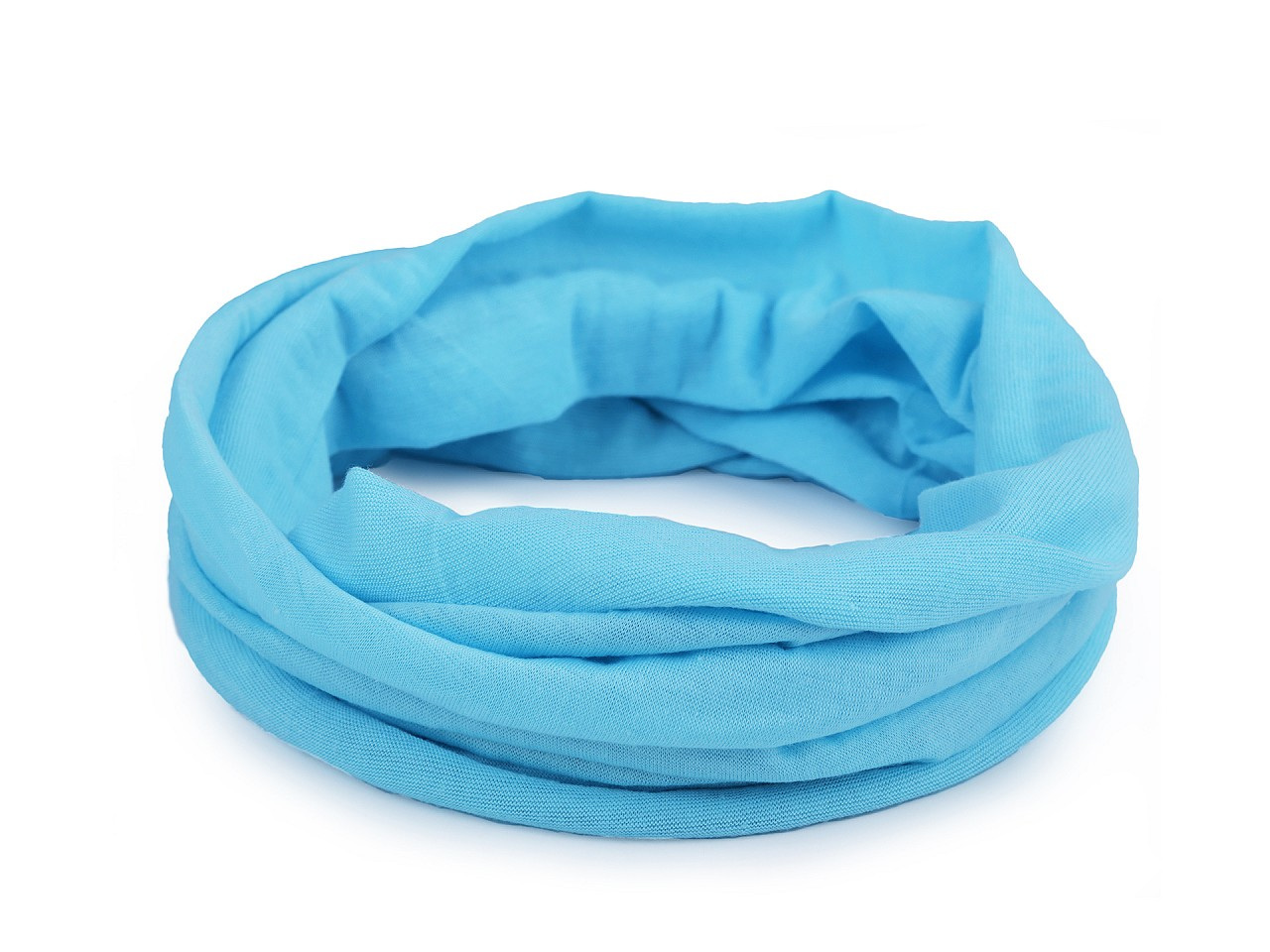 Multifunkční šátek pružný, bezešvý, jednobarevný, barva 9 modrá pomněnková