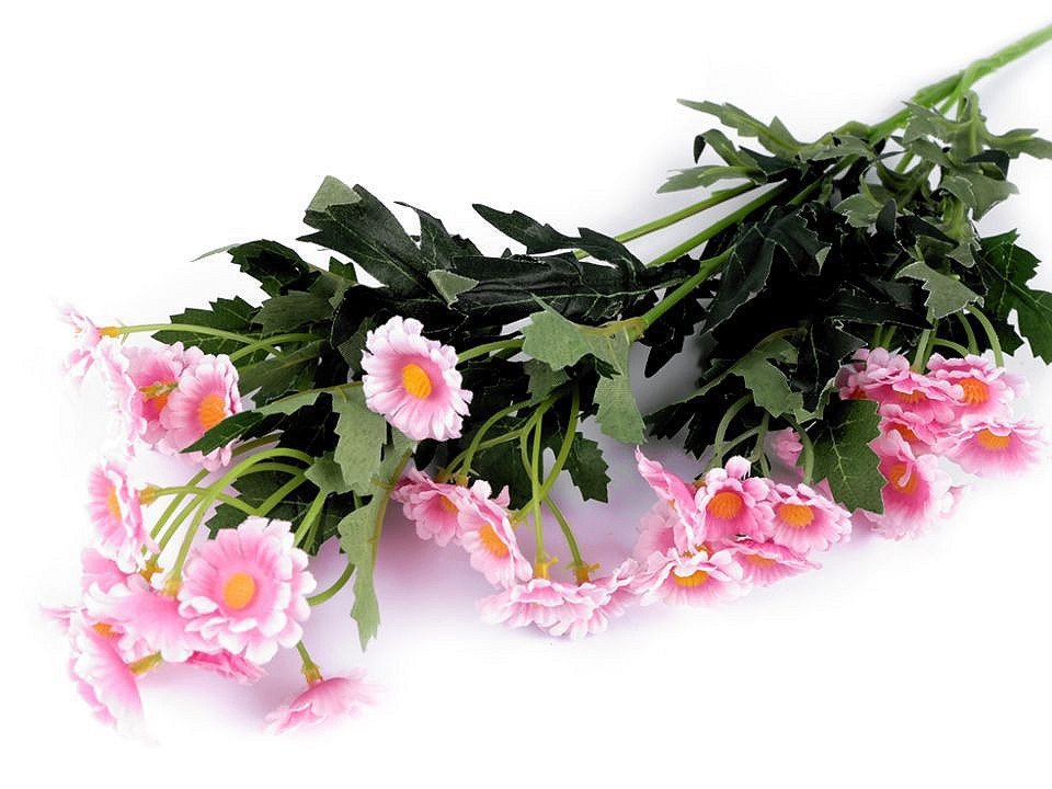 Umělá mini chryzantéma, barva 3 růžová