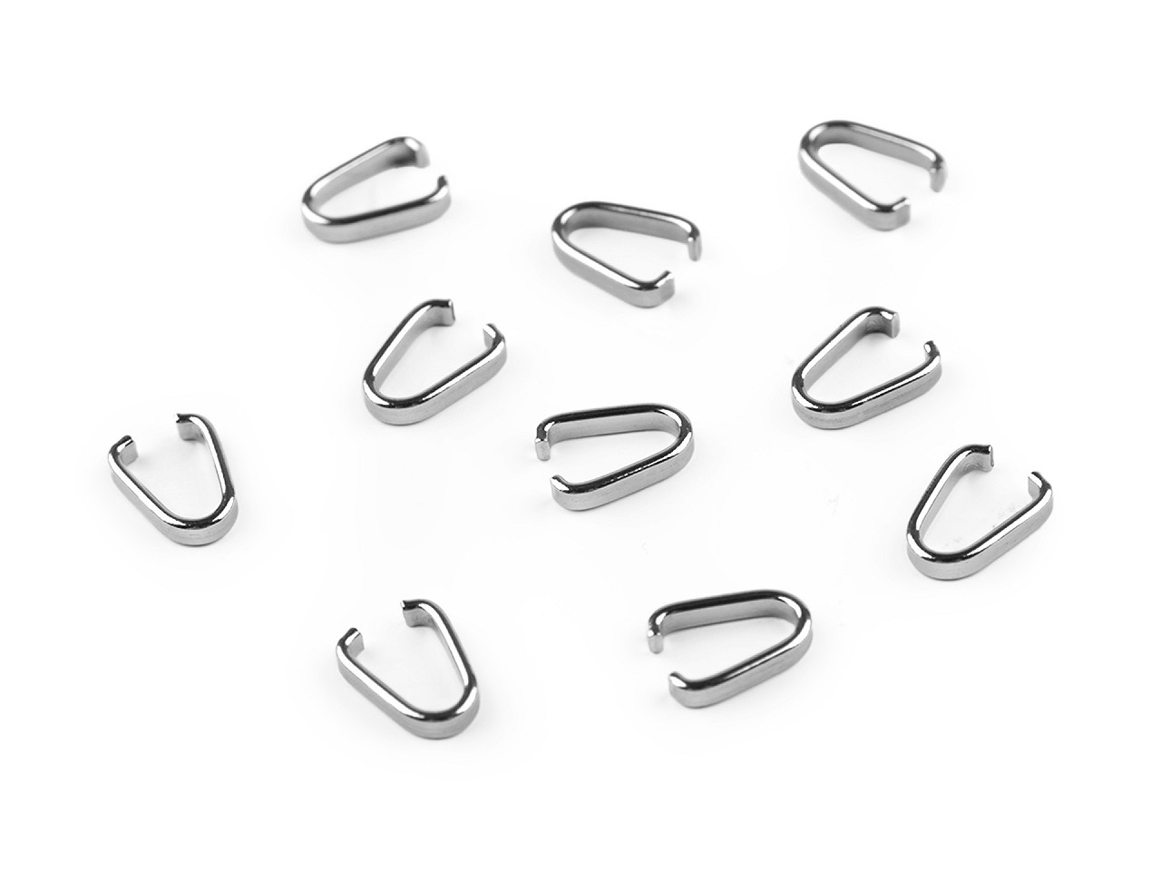 Šlupna z nerezové oceli 2x10 mm, barva 1 (3,5 mm) platina