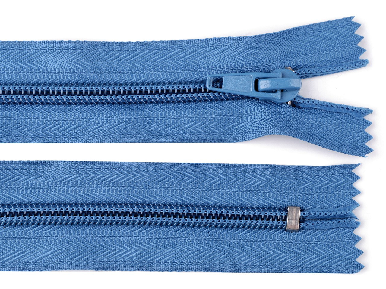 Spirálový zip šíře 5 mm délka 18 cm POL, barva 215 modrá capri