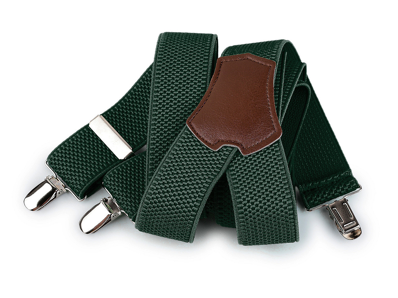 Fotografie Šle šíře 3,5 cm délka 120 cm, barva 20 zelená tmavá