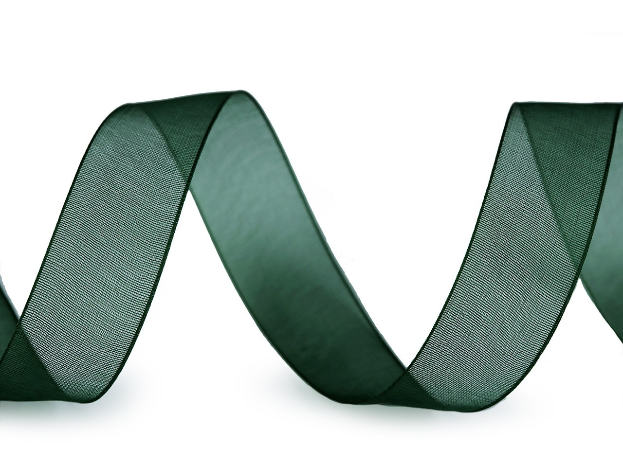 Monofilová stuha šíře 15 mm, barva 12 (64) zelená tmavá