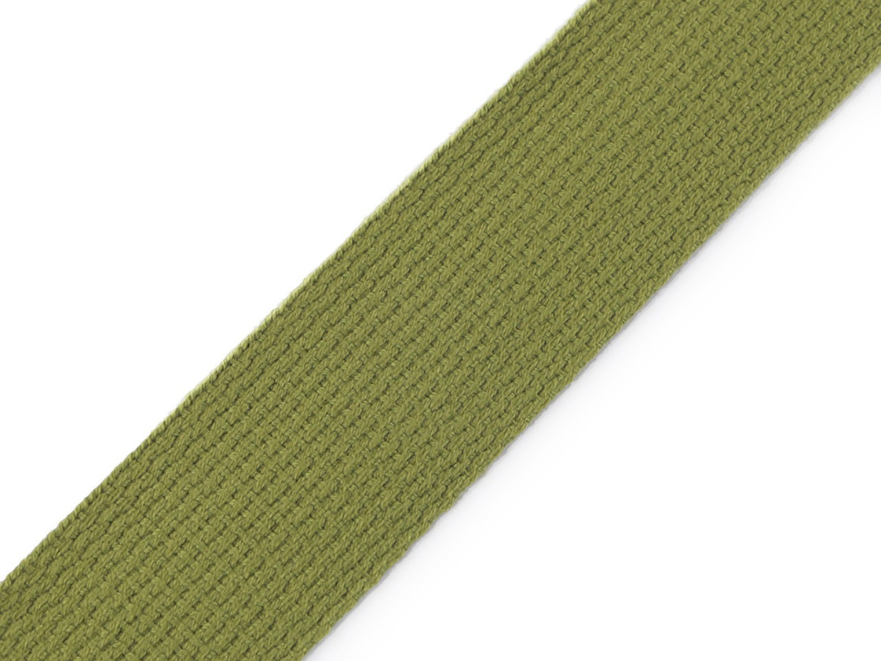 Popruh BA+PES šíře 32 mm, barva 7 (875) zelená khaki stř.