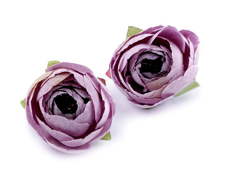 Umělý květ pryskyřník Ø4 cm, barva 7 fialová lila