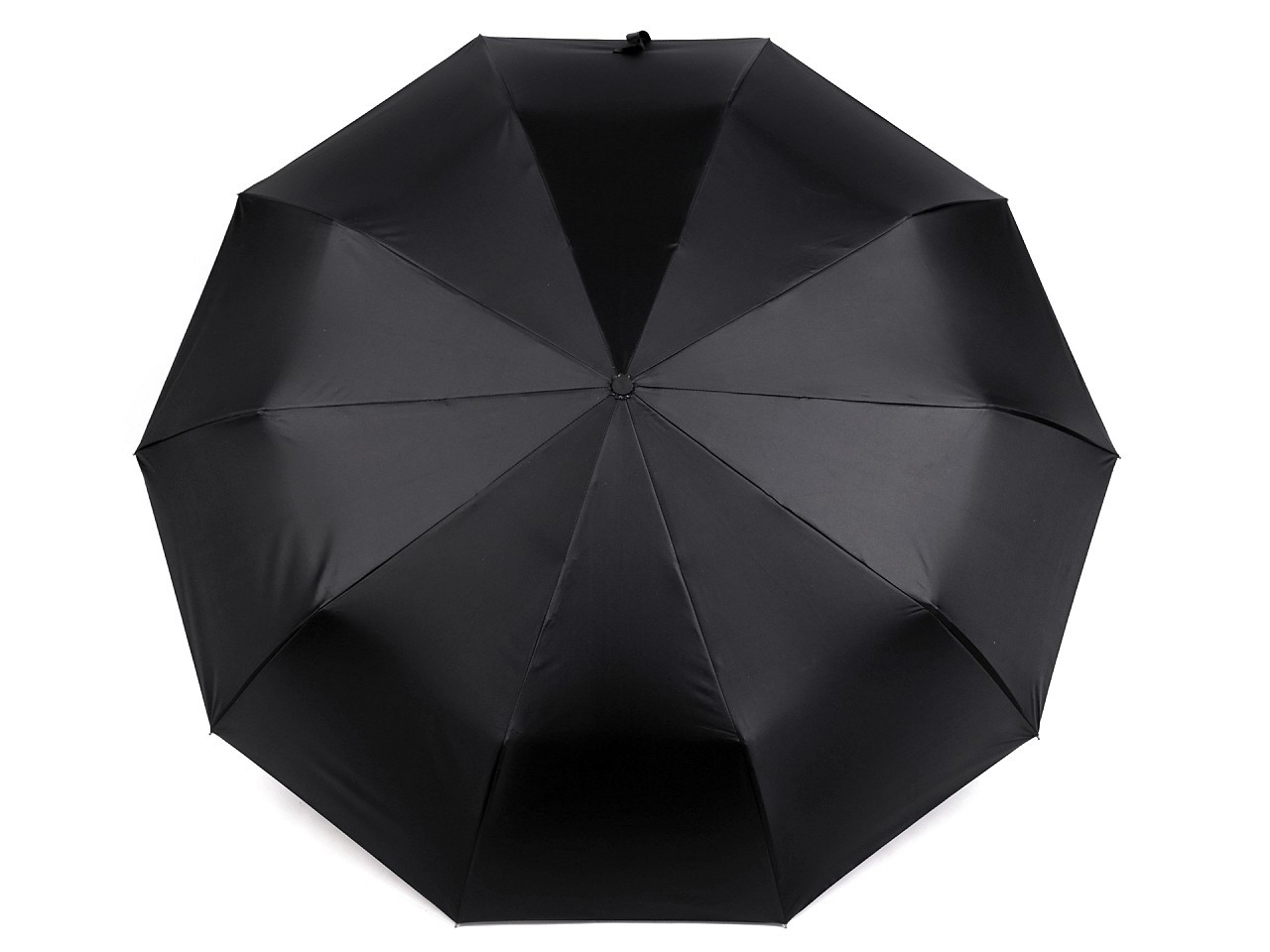 Skládací deštník s led světlem v rukojeti, barva 1 černá