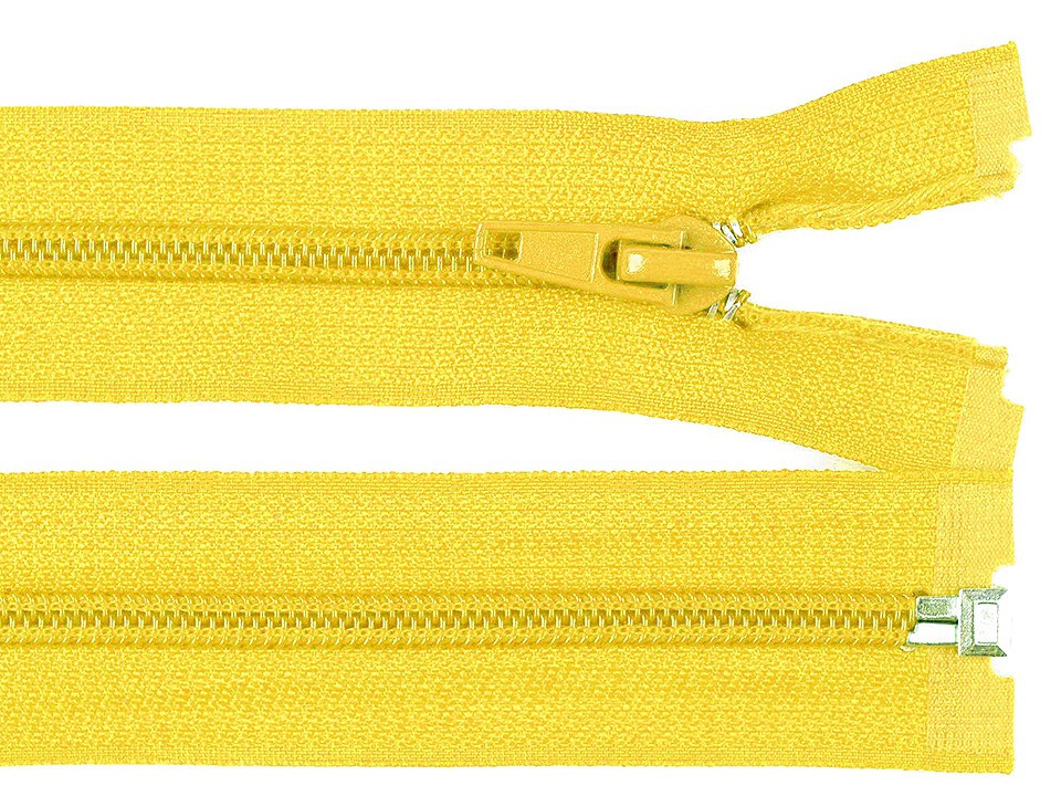 Spirálový zip šíře 5 mm délka 30 cm bundový POL, barva 110 žlutá