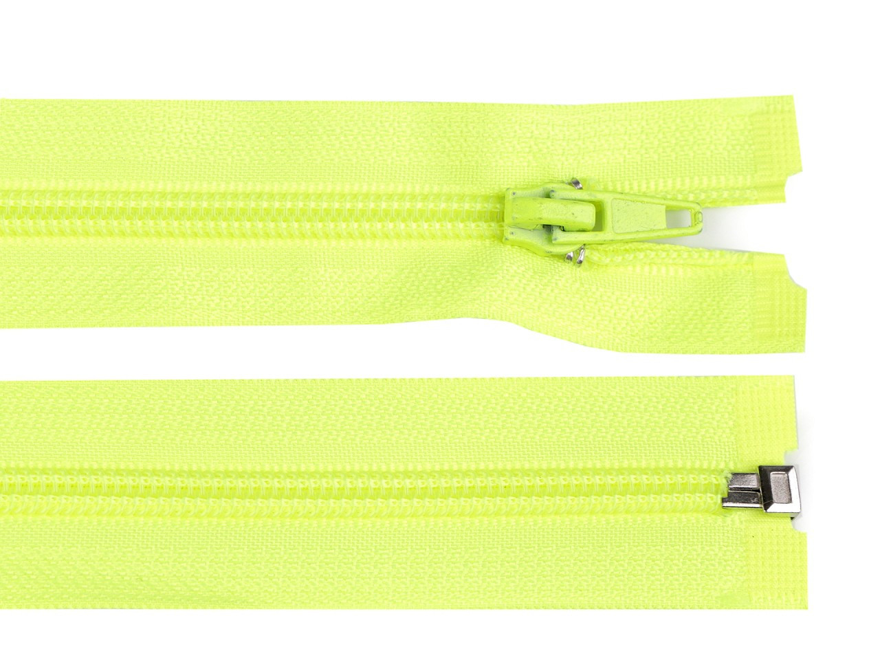 Spirálový zip šíře 5 mm délka 60 cm bundový POL, barva 229 žlutá neon