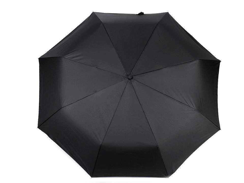 Velký rodinný skládací vystřelovací deštník, barva černá