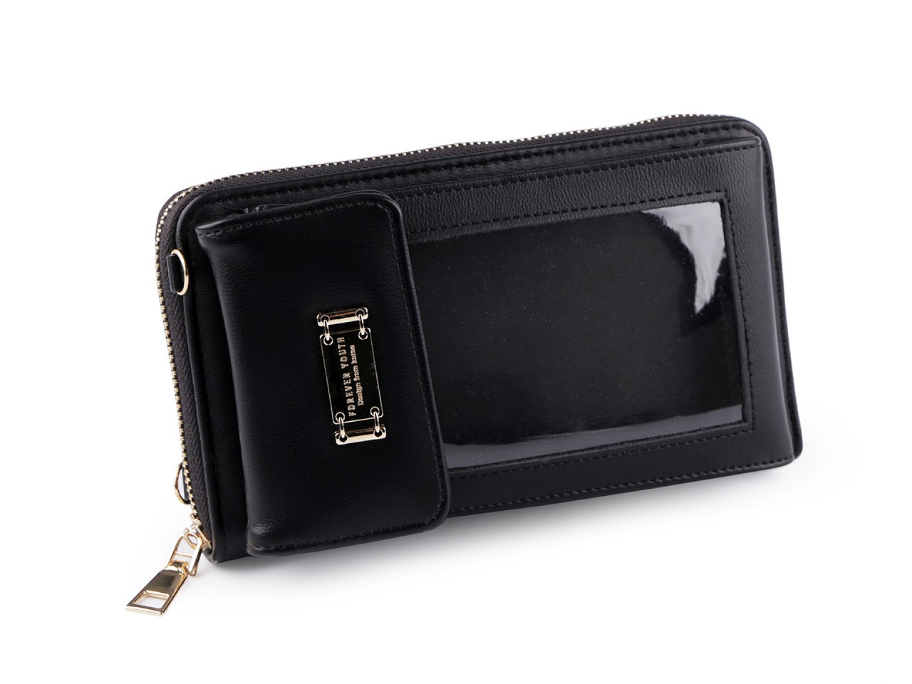 Peněženka s pouzdrem na mobil 11x19 cm, barva 4 černá