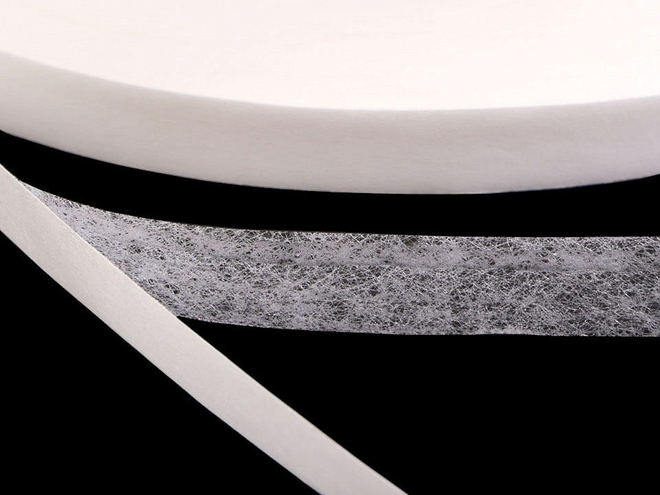 Fotografie Zažehlovací páska šíře 10 mm pavučinka, barva bílá