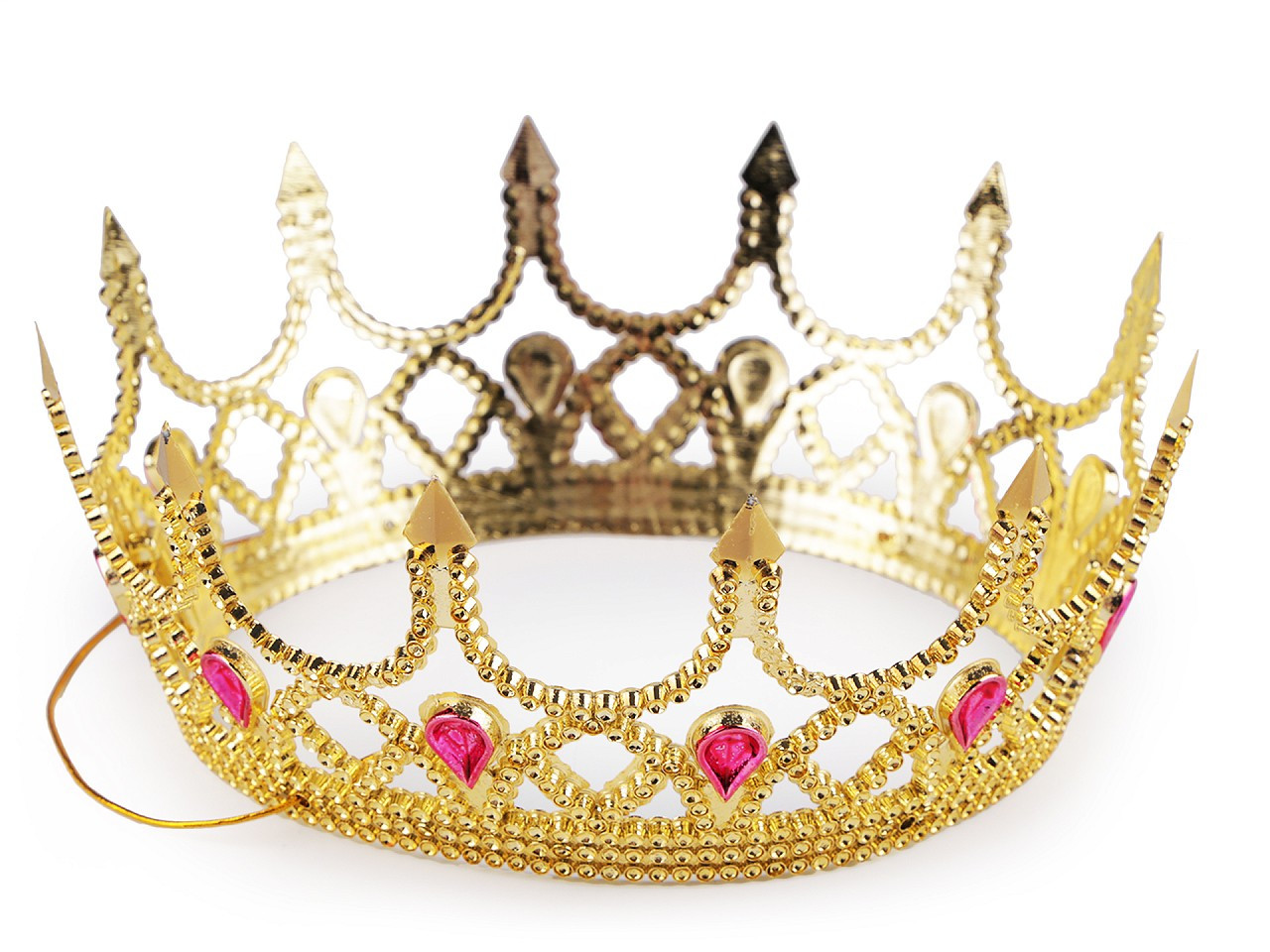 Královská koruna karnevalová královna, barva 2 zlatá sv.