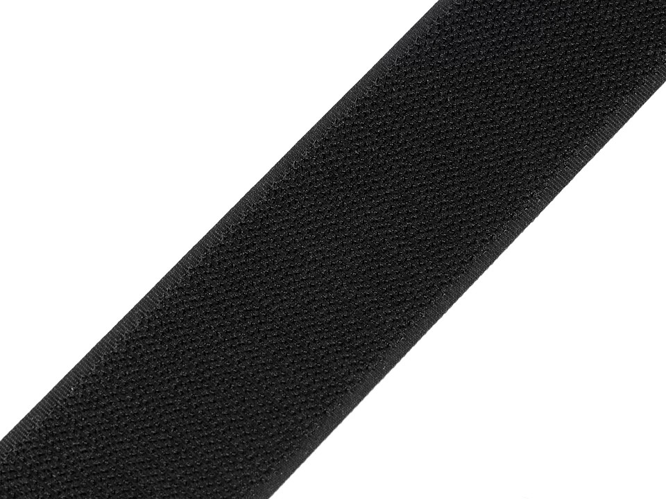 Suchý zip háček šíře 40 mm černý, barva Černá