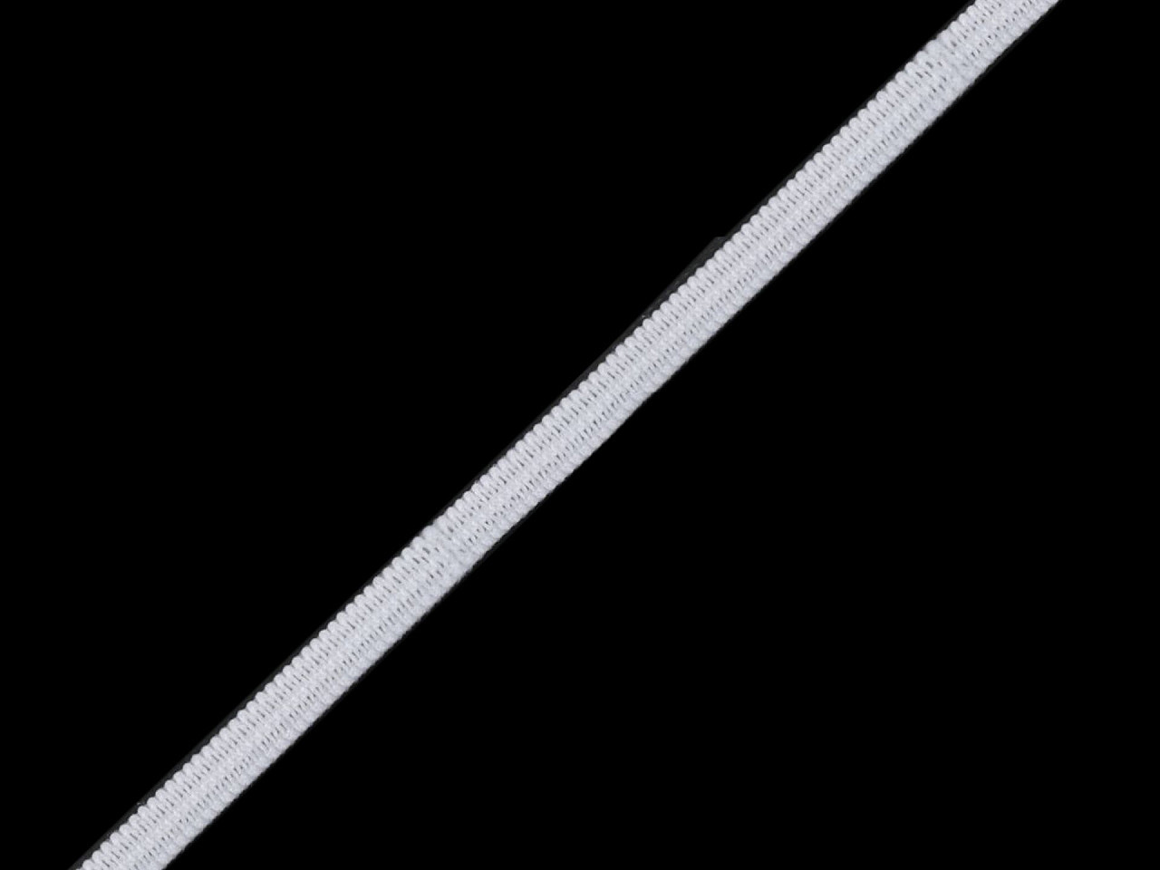 Plochá pruženka šíře 3 mm, barva bílá