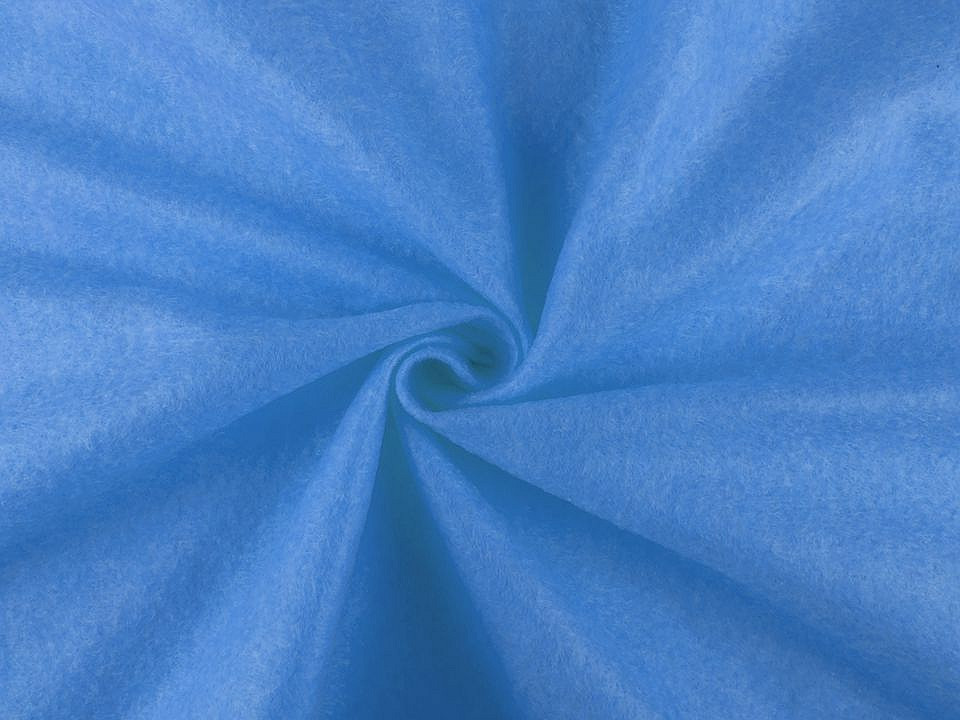 Filc / plsť metráž tloušťka 1,4 mm, barva 15 modrá azuro