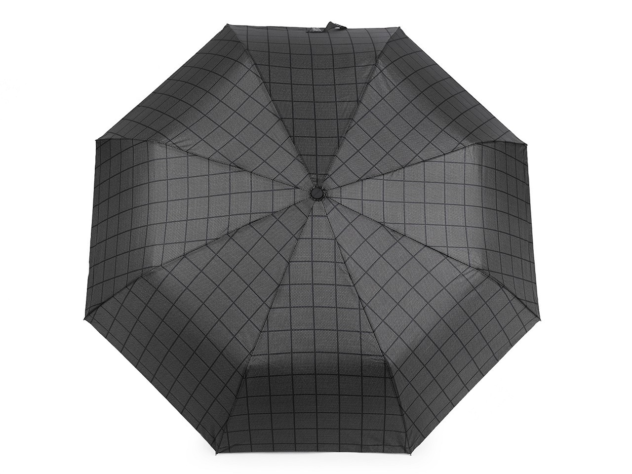 Pánský skládací deštník, barva 13 černá modrá tmavá