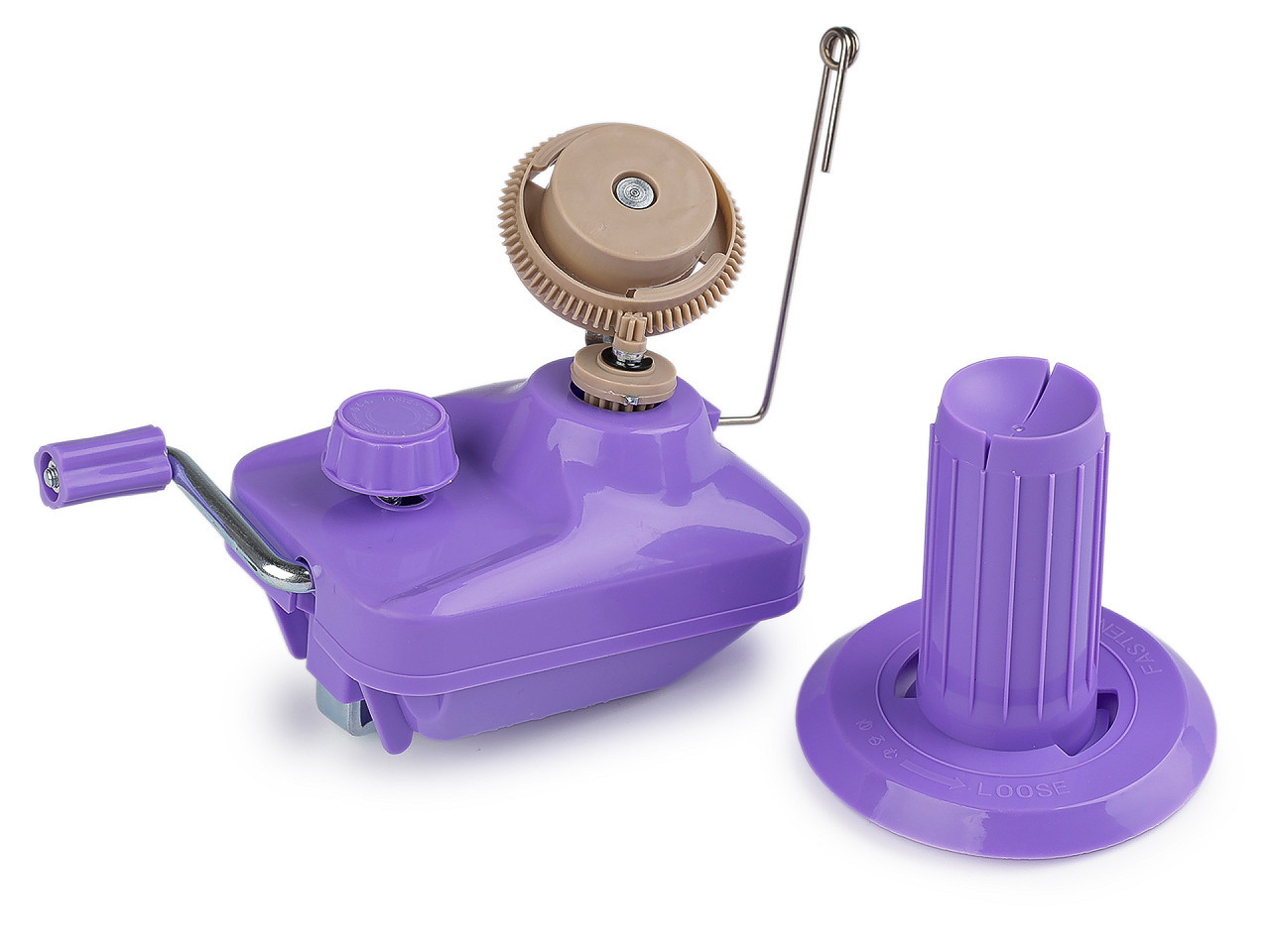 Ruční navíječ pletací příze, barva 6 fialová