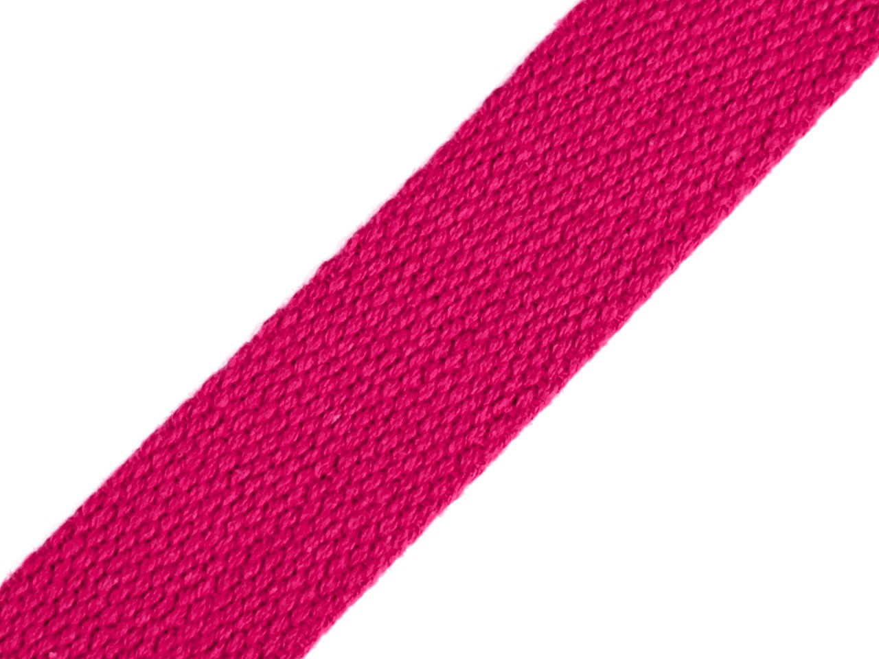 Fotografie Bavlněný popruh šíře 25 mm, barva 21 pink