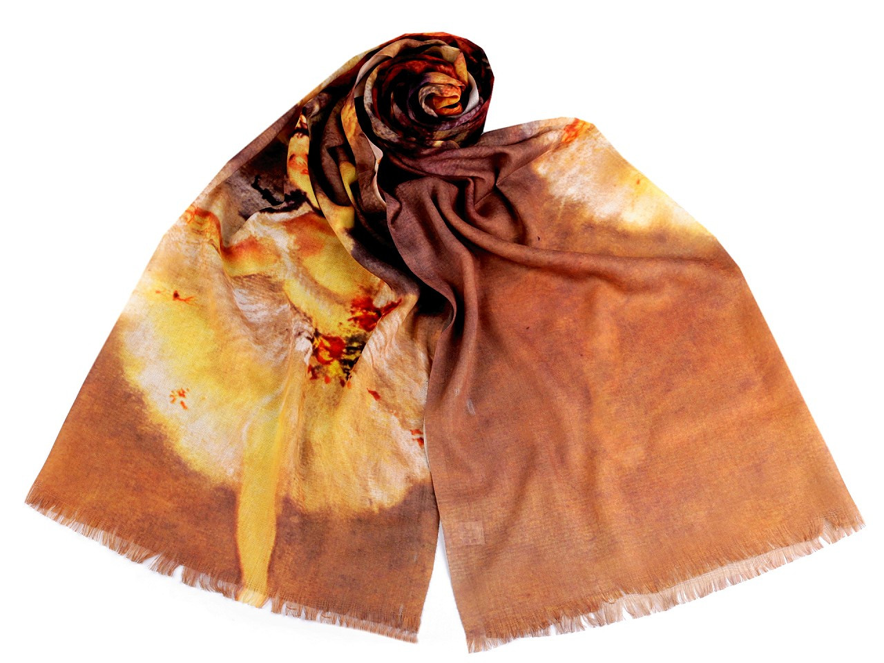 Bavlněný šátek / šála 70x170 cm, barva 10 béžová