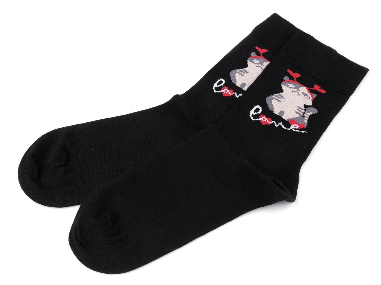Veselé ponožky Wola, bavlněné, barva 77 (vel. 42-44) černá