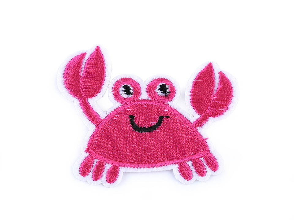 Nažehlovačka krab, barva 2 pink