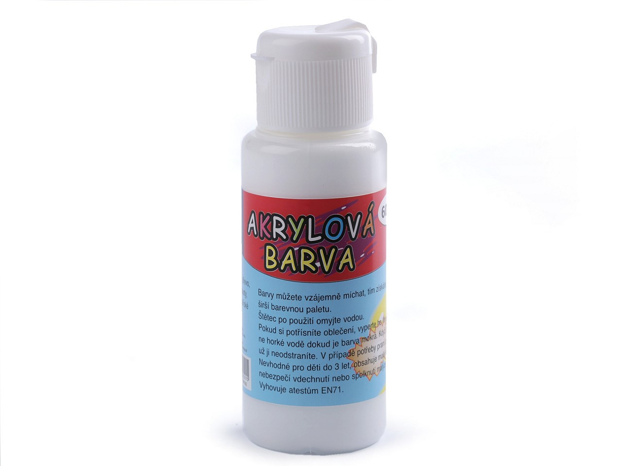 Akrylová barva 60 ml, barva 7 bílá