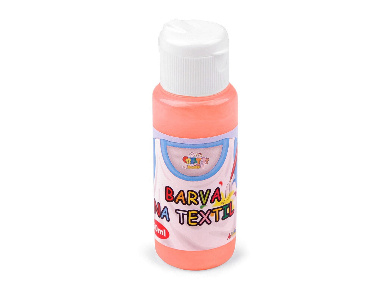 Barva na textil 60 ml, barva 14 oranžová