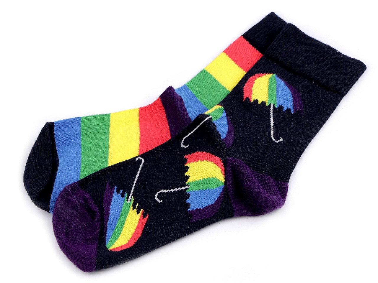 Veselé ponožky Wola, bavlněné, barva 67 (vel. 43-46) multikolor deštník