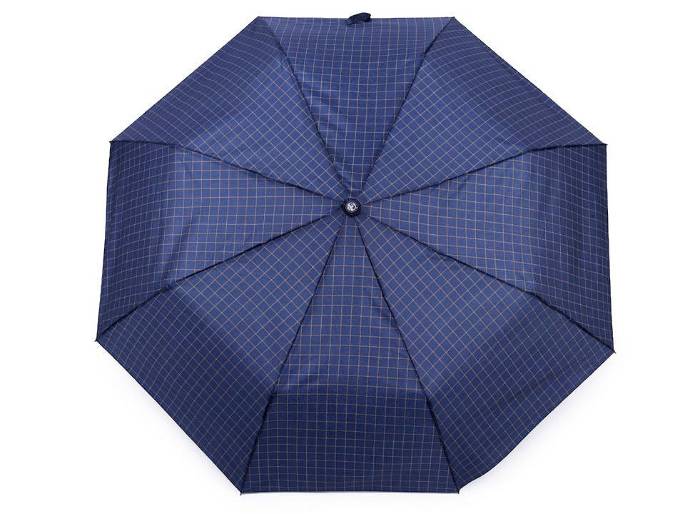 Pánský skládací vystřelovací deštník, barva 2 modrá delta