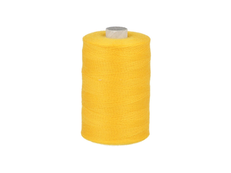 Polyesterové nitě návin 900 m PES 40/2, barva 111 žlutá