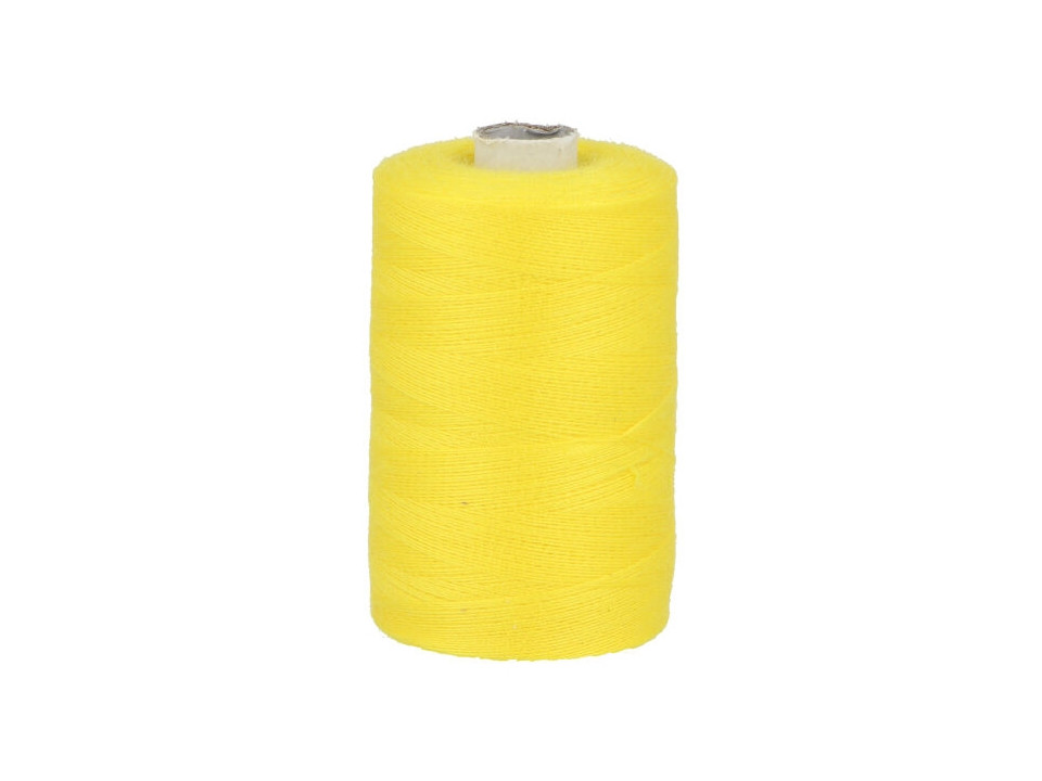 Polyesterové nitě návin 900 m PES 40/2, barva 110 žlutá