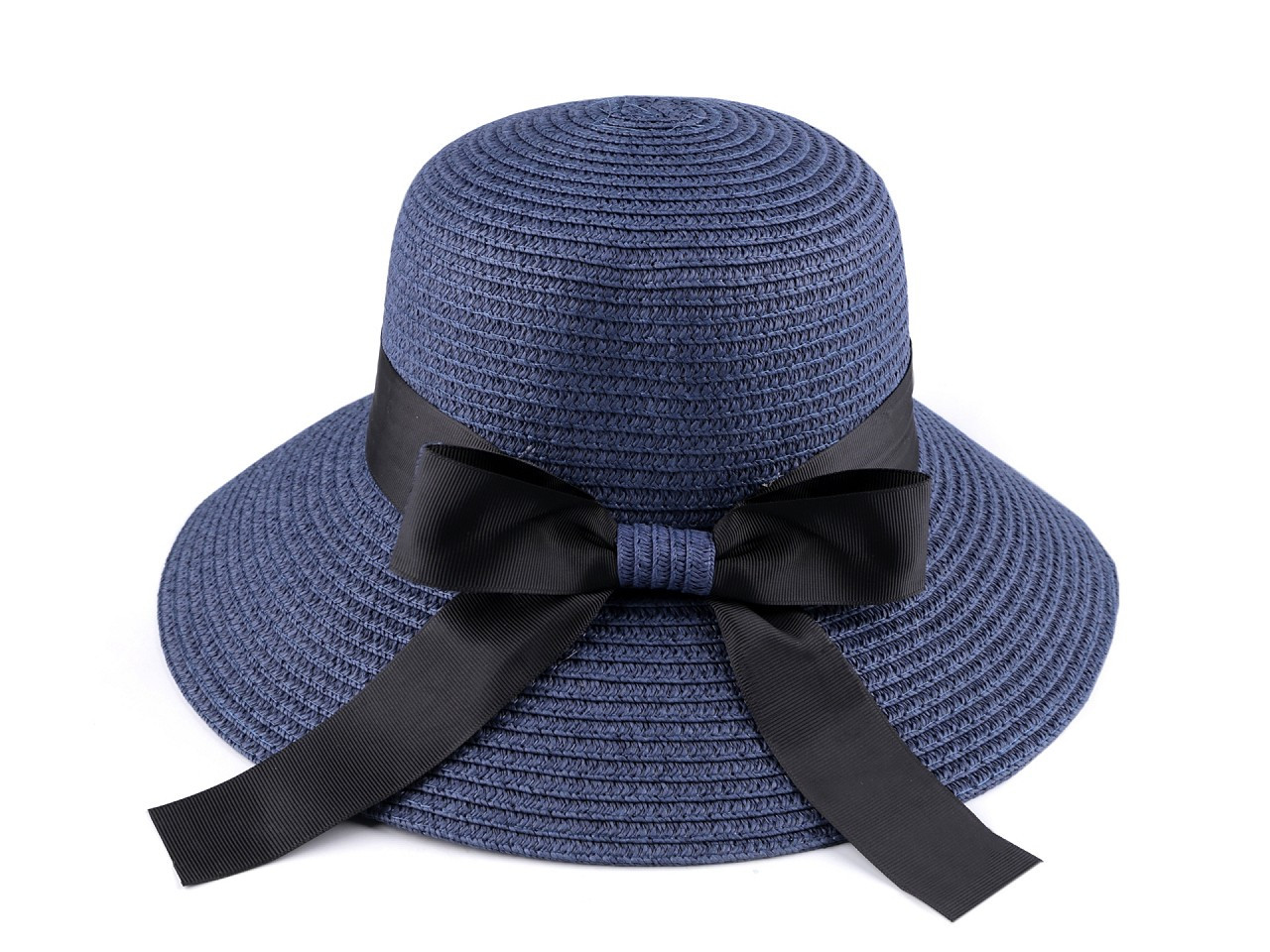 Dámský letní klobouk / slamák, barva 5 modrá tmavá
