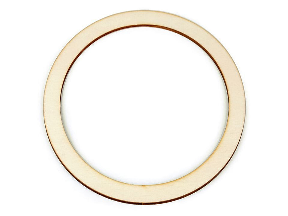 Dřevěný kruh na lapač snů / k dekorování Ø18 cm, barva přírodní sv.