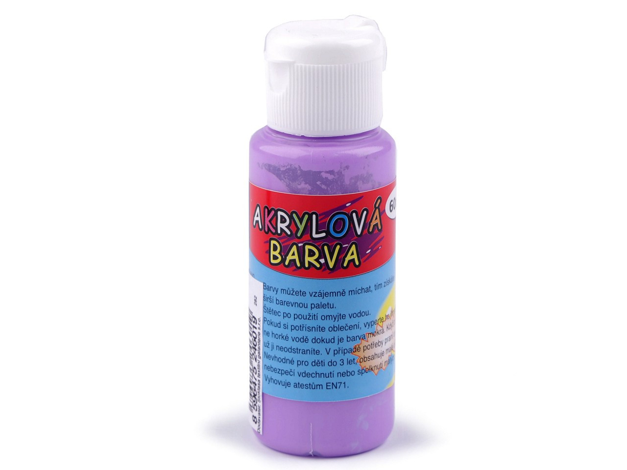 Akrylová barva 60 ml, barva 10 fialová