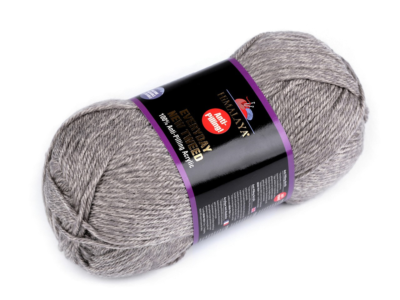 Příze pletací Everyday New Tweed 100 g, barva 8 (75105) šedá