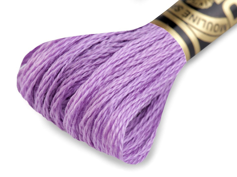 Vyšívací příze DMC Mouliné Spécial Cotton, barva 209 fialová sv.