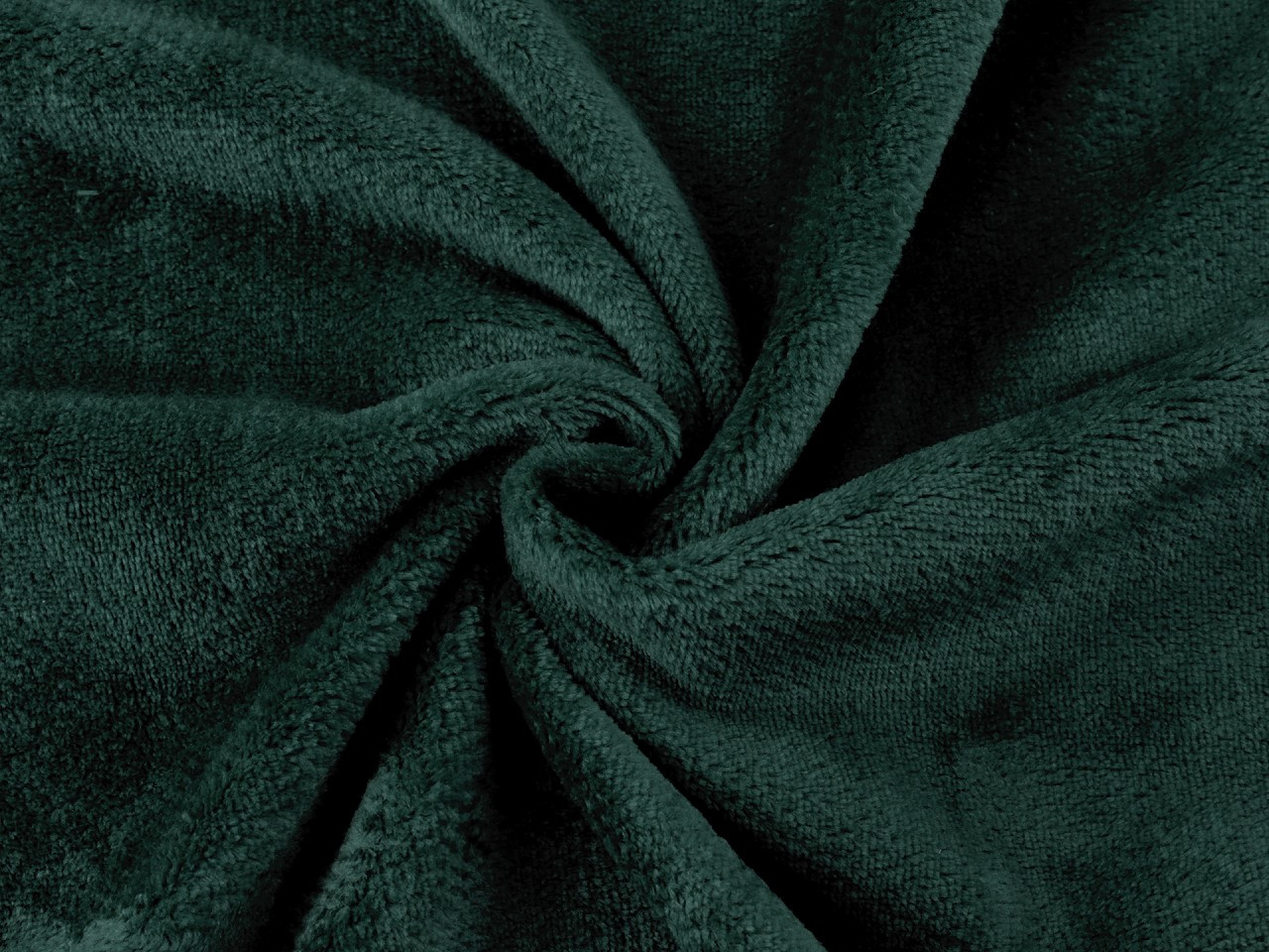 Wellsoft minky oboustranný / flanel samet fleece, barva 21 zelená tmavá