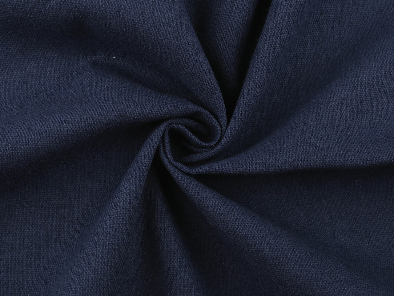Lněná látka, barva 45 (170 g/m²) (19) modrá tmavá