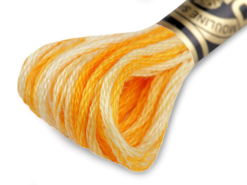 Vyšívací příze DMC Mouliné Spécial Cotton, barva 90 Aspen Gold melír